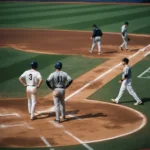 Visual example of LOB in baseball with runners unable to score.