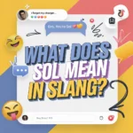 a bright Gen Z–style blog featured image explaining the slang term “SOL.” Show a modern smartphone chat screen where one person texts: “I forgot my charger…” and the reply bubble says “Bro you’re SOL