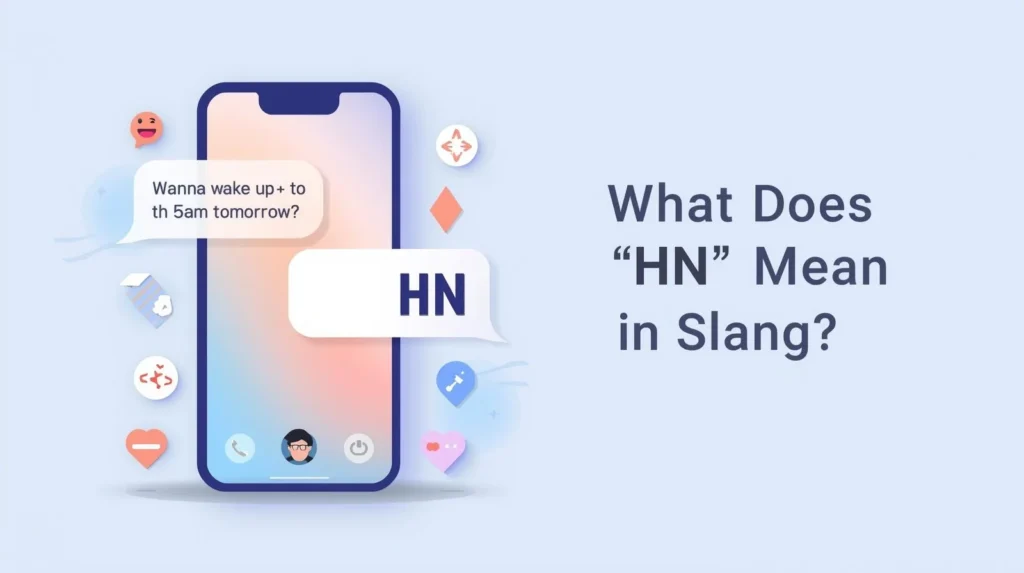 Red sour gummy bear candy with dripping green slime placed in front of a lychee-flavored candy package, used as a creative visual for the blog topic “What Does HN Mean in Slang?”.