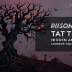 Poison tree tattoo meaning illustration showing a dark symbolic tree with glowing fruit and roots, with text “Poison Tree Tattoo Meaning – Hidden Anger, Suppressed Emotions & Growth” in a modern, artistic design