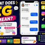 Colorful featured image explaining the meaning of “IG” in slang, showing a smartphone chat conversation, bold IG text, and simple visuals representing “I Guess” and Instagram across Snapchat, TikTok, WhatsApp, and social media messaging.