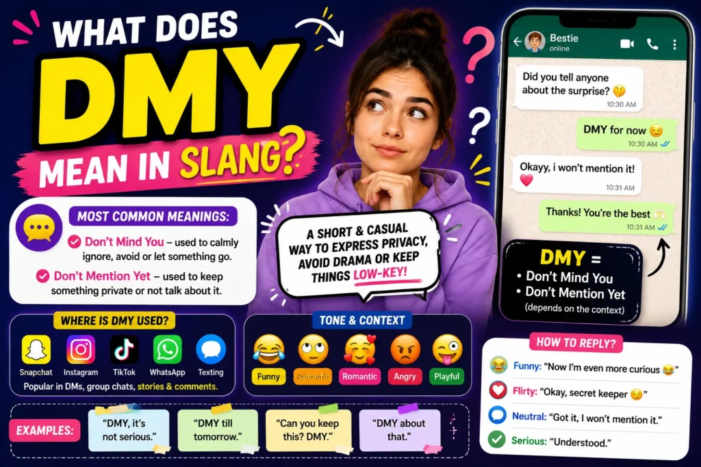 What Does DMY Mean in Slang? Text, Chat & Social Media Meaning