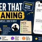 Roger That Meaning infographic featuring a smartphone chat showing “Roger that,” military radio and helmet icons, social media logos, and visuals explaining the phrase’s meaning, origin, uses, examples, and how to reply in text messages, gaming chats, and online conversations.